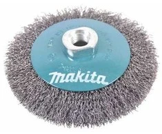 Makita Kūginis šepetys 115mm x M14; "banguotas" 0,3mm, viela 125, 150, 180, 230mm D-39849