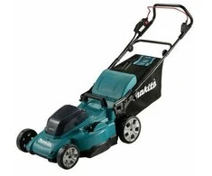Makita DLM480Z akumuliatorinė vejapjovė 2 x 18 V, 48 cm, 4 viename (pjovimas / surinkimas / mulčiavimas / išmetimas į galą), 24,5kg, plastikinis korpusas, be akumuliatorinio ir krovinio