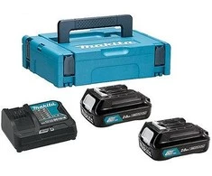 Makita Akumuliatorių ir kroviklio komplektas CXT® 197658-5 12Vmax • BL1021B x2 • DC10SB • CXT®