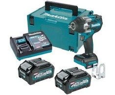 MAKITA Smūginis veržliasukis 1/2" 40V XGT TW008GM201 750Nm 2x4,0Ah ZAPADKA …