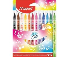 Maped Mini Cute rinkinys: 12 spalvų markeriai vaikams