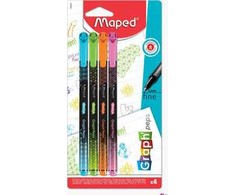 Maped Graph Peps Fancy 4 vnt. flomasteriai