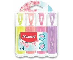 Maped "peps" žymekliai, 4 pastelinių spalvų, 1-5 mm