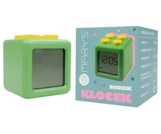 BUDZIK Elektroninis Laikrodis Skaitmeninis KLOCEK žalia na baterie Ecolight