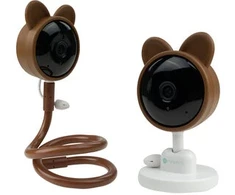 Ecolight Elektroninė auklės kamera Teddy Bear WiFi valdymo TUYA Application 2x laikikliai