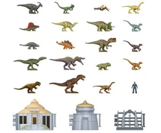 Mattel Jurassic Park Minis Kalendarz Adwentowy Park Jurajski Wyspa Dinozaurów 24 elementy