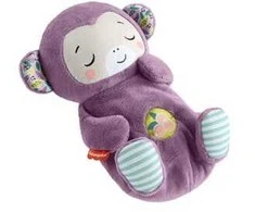 Mattel Fioletowa Małpka Usypianka-Przytulanka su Dźwiękami i Melodiami