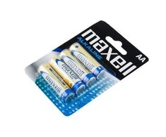 AA Baterijos - Maxell LR6, 4 Vnt. Mėlynos