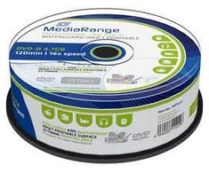MediaRange MRPL612, DVD-R, 120 mm, Galima spausdinti, Cakebox, 25 vnt., 4,7 GB