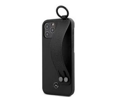 Mercedes Benz Apple iPhone 12 Mini Mercedes dėklas Strap Line (MEHCP12SLSSBK) juodos spalvos