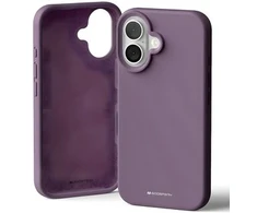 Mercury Silikoninis Apple iPhone 16 6,1" dėklas telefonui violetinės spalvos