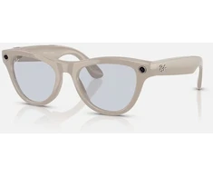 RayBan Meta Skyler blizgi kreidos pilka / G15 žalia