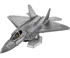 Metal Earth Metalinė 3D dėlionė - Lockheed Martin F-22 Raptor lėktuvas