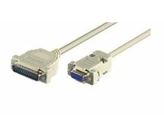 „MicroConnect DB-9“ – DB-25, 3m, „Pilka“ (IBM029)