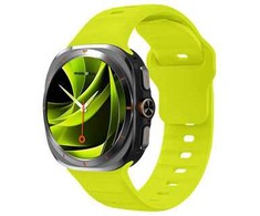 Mobile Origin Easy Strap silikoninis dirželis Galaxy Watch Ultra 47 mm, fluorescencinės geltonos spalvos