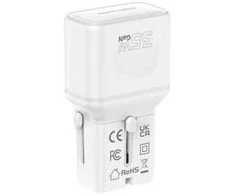 Įkroviklis Mobile Origin 35W Travel Adapteris, EU/US/UK/AU PW25, baltas