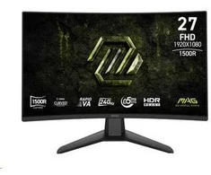 MSI Monitorius mag 274cf x24 27cali/led/fhd/curve/240hz/juodas