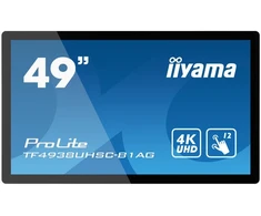 Monitorius 123,2cm/48.5" (3840x2160) iiyama ProLite TF4938UHSC-B1AG 16:9 4K UHD IPS 8ms 60Hz HDMI DisplayPort VGA DVI VESA Speaker Touch Juodas