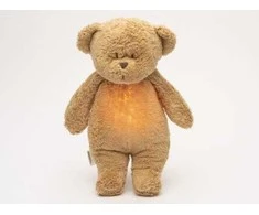 Moonie 2.0 migdukas Organic Humming Bear - Cappuchino su garso įrašymo funkcija
