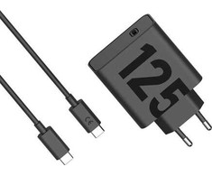 Motorola TurboPower kelioninis įkroviklis USB-C 125W su USB-C/USB-C kabeliu juodos spalvos