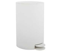 Šiukšlių dėžė MSV OSAKI, su pedalu, baltos sp., 3 l