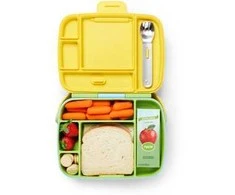 Munchkin priešpiečių dėžutė su skyriais Bento Box (žalia)
