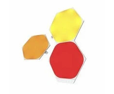 Nanoleaf Nanolapis | Formos šešiakampis - Išplėtimo paketas (3 plokštės) | 16M+ spalvų