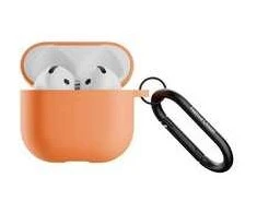 „Native Union Active dėklas“ silikoninis apsauginis dėklas „AirPods 4“, abrikoso spalvos