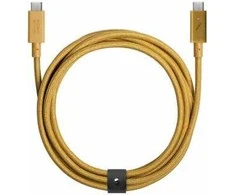 Native Union Belt Cable Pro 240W - kabelis USB-C - USB-C, 2,4 m (kraft)