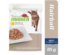 None Natural Trainer Cat Hairball vištiena konservai katėms su vištiena 85g 12vnt