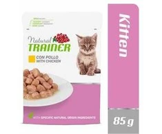 Natural Trainer Cat Kitten vištiena konservai kačiukams 85g 12vnt