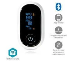 Pulsoksymetr Nedis BTHOX10WT pulsoksymetr Baltas