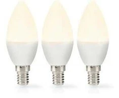 Nedis LBE14C351P3 energiją taupanti lempa Šiltai balta 2700 K 2,8 W E14 F