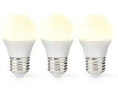 Nedis LBE27G452P3 LED lempa Šiltai balta 2700 K 4,9 W E27 F