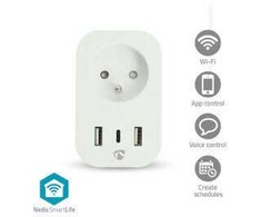 Nedis WIFIP121EWT inteligentny korek 3680 W Dom, Biuro Baltas