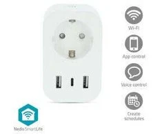 „Nedis SmartLife“ išmanusis kištukas | IP21 | Galios matuoklis | 3680 W