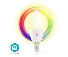 Nedis WIFILRC10E14 lampa LED Mėlyna, Žalias, Raudona, Baltas 4,9 W E27 F