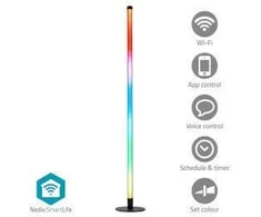 Nedis WIFILD20RGBW išmanusis apšvietimas Smart Wi-Fi stalinis šviestuvas Aliumini, Juodas 10 W