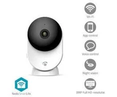 Kamera wewnętrzna Nedis Smartlife Wifi, czujnik ruchu, night vision, balta