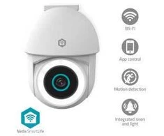 „Nedis Smartlife Wifi“ lauko kamera, IP65 judesio jutiklis, naktinio matymo funkcija, „Balta“