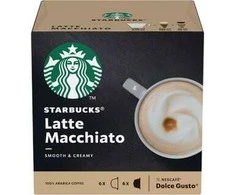 Kavos kapsulės, suderinamos su NESCAFÉ® Dolce Gusto® Starbucks Latte Macchiato, 6 + 6 vnt.