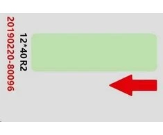 Terminės etiketės Niimbot lipdukai 12x40 mm, 160 vnt (žalia)