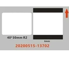 Niimbot etiketės ER 40x30mm 230vnt Permatomos B21, B21S, B3S, B1