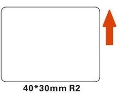Terminės etiketės NIIMBOT T40*30-230 Baltos spalvos