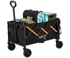 Nils Extreme NC2608 Vežimėlis turistinis składany juoda-oranžinė 100L NILS CAMP