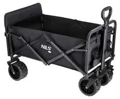 Nils Extreme Paplūdimio transportavimo vežimėlis iki 100 kg, juodas, Nils Camp NC1608, 160 l