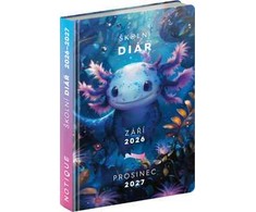 NOTIQUE Školní diář Axolotl (září 2026 – prosinec 2027), 9,8 x 14,5 cm