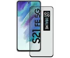 OBAL:ME 5D apsauginis stiklas telefonui Samsung Galaxy S21 FE 5G Juodas