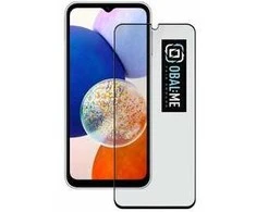OBAL:ME 5D apsauginis stiklas telefonui Samsung Galaxy A14 5G Juodas