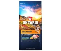 Ontario Adult Medium žuvis &amp; Brown ryžiai 12kg